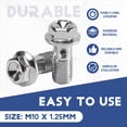 thumbnail image 4 of Motorcycle Stainless M10 x 1.25 Banjo Bolts Brake Master Cylinder Screw Brake Hose Caliper Bolt Hydraulic Clutch Screw, 4 of 7