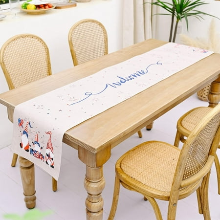 

Big Sale!Piaybook Centerpieces For Wedding Table USA 4th Of July Patriotic Memorial Day Table Flag Independence Day Holiday Kitchen Table Decoration