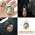 thumbnail image 6 of Renewold Bohemian Flower Butterfly Gold 11 PCS Car Seat Cover Set for Women, with Car Front Rear Seat Protector Steering Wheel Cover Seat Belt Cover Cup Holder Key Ring Car Accessories Decoration, 6 of 7