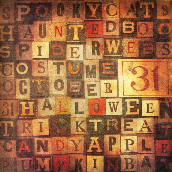 Halloween Collage - CANVAS or PRINT WALL ART