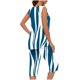 thumbnail image 4 of Conjunto de Verano para las Mujeres Impreso Cuello Redondo sin Mangas Y Pantalones, Casual de Dos Piezas para las Mujeres, 4 of 5