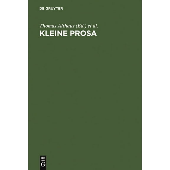 Kleine Prosa, (Hardcover)