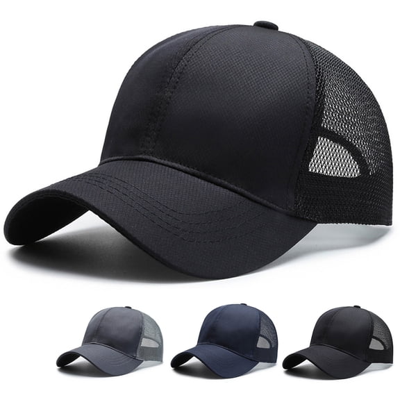 Helii Unisex Trucker Cap - Classics Retro Breathable Mesh Back Adjustable Snapback Baseball Hat for Men & Women Sun Hats Cowboy Hat
