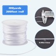 thumbnail image 2 of 100 Yards/91m 1.5mm Nylon String White Nylon Cord Beading Satin String Chinese Knot Thread for Jewelry Making Threads Supplies DIY Bracelets Necklaces Macrame Craft Wind Chime Dream Catchers DIY, 2 of 6