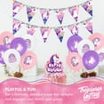 thumbnail image 3 of Unicorn Birthday Banner Pennant 1 Pack - Rainbow Unicorn Party Supplies, 3 of 6