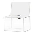 thumbnail image 1 of Acrylic Donation Box - Box for Voting, Charity, Polls, Surveys, Sweepstakes, Contests, Advice, Tips, Reviews,1 x Donation Box,Transparent, 1 of 6