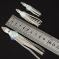 thumbnail image 2 of Pesca 10x señuelos de pesca de pulpo biónico 5cm cebo suave artificial (blanco luminoso), 2 of 5