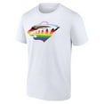 thumbnail image 2 of Men's White Minnesota Wild Team Pride Logo T-Shirt, 2 of 3