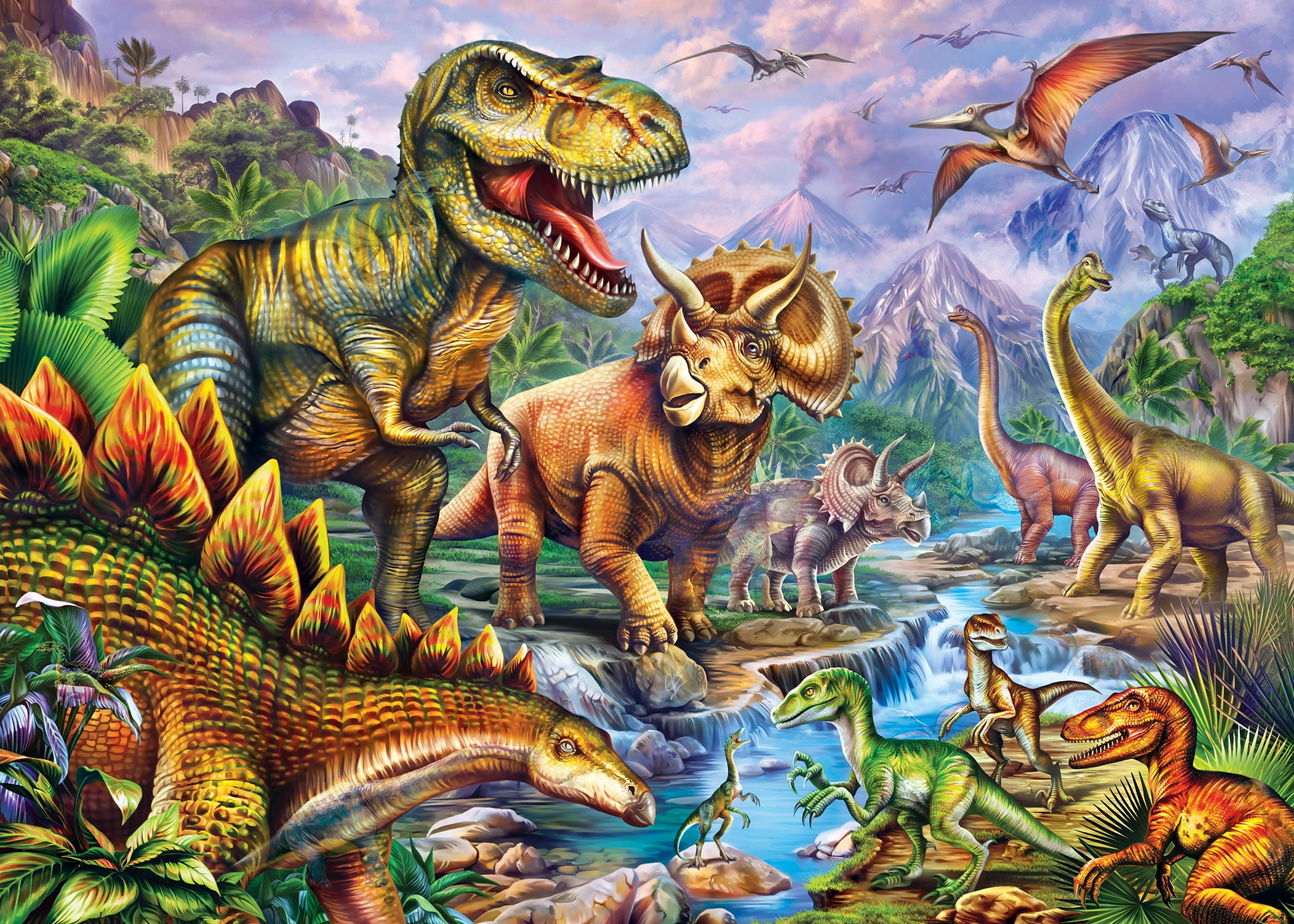 Hidden Images Glow In The Dark - Dinosaur Valley 500 Piece Puzzle