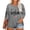 GrayB0313W&16, variant on Trgacdwlo XL-5XL 1776-2026 250 Anniversary USA T Shirt Flag Print Plus Size Shirts for Women 3/4 Sleeve Independence Day Freedom Fourth of July Shirts for Women