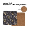 thumbnail image 4 of Xecao Snake Sleep for MDF Cork Coaster 4 Pcs,Drink Coasters,Suit for House Warming Gifts New Home ,Coffee Table Decor-Square, 4 of 7
