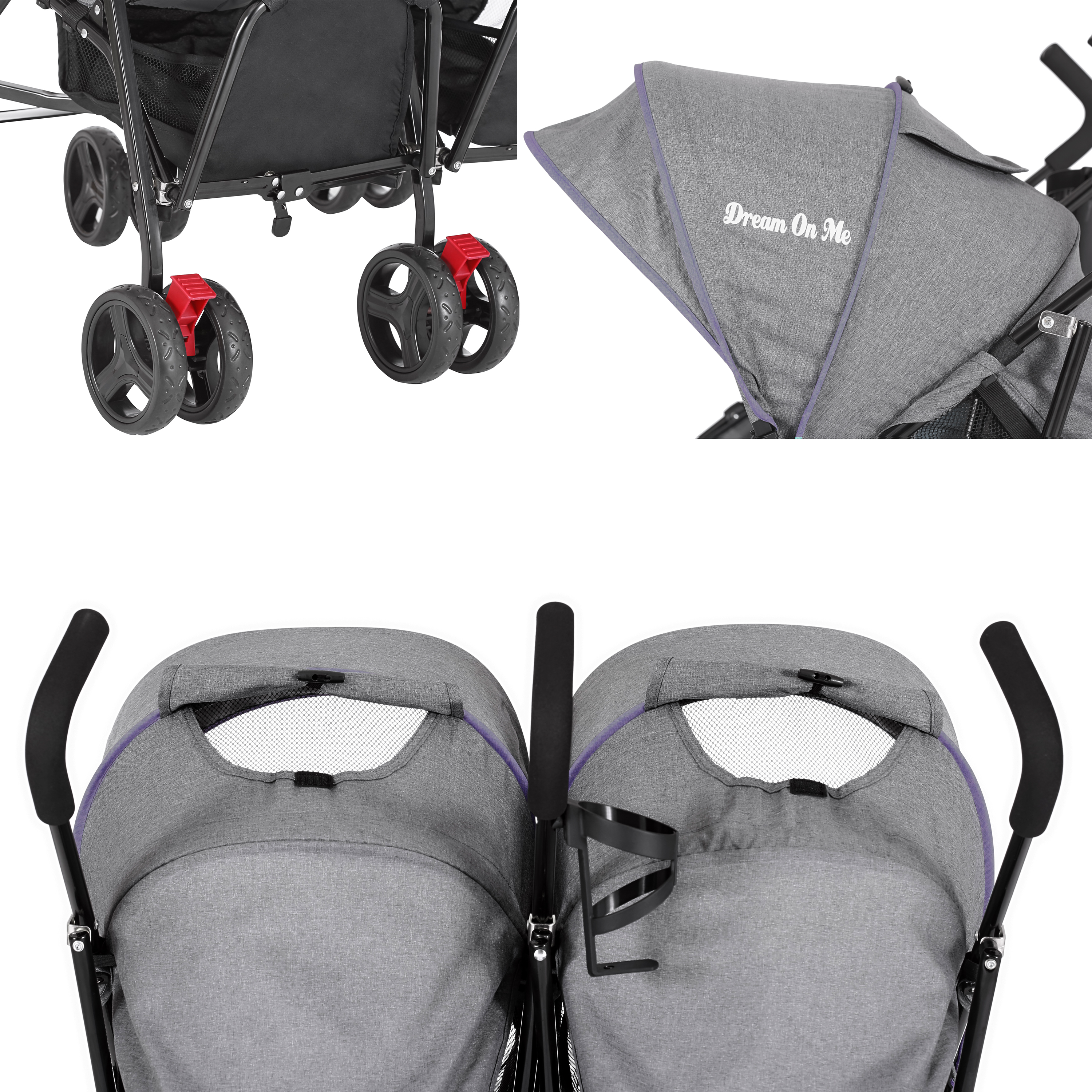 dream on me volgo twin umbrella stroller
