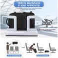 thumbnail image 3 of Mochila de viaje Coofay para mujer y hombre impermeable negra, 3 of 9