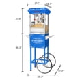 thumbnail image 2 of Great Northern Popcorn 8oz Foundation Popcorn Maker Machine with Cart, Stainless Steel Kettle, Blue, 2 of 5