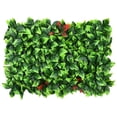 thumbnail image 2 of Panel de seto artificial de boj de 40 x 60 cm | Decoración de pared con plantas artificiales | Follaje de plástico PE realista | Cubierta para valla de pared interior y exterior | Fácil de limpiar, 2 of 4