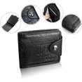 thumbnail image 4 of YOU-GIFTS US Dollar Bifold Leather Men's Wallet with Credit Card Photo Holder, Black, 4 of 4