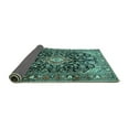 thumbnail image 2 of Ahgly Company Indoor Rectangle Medallion Turquoise Blue Traditional Area Rugs, 3' x 5', 2 of 4