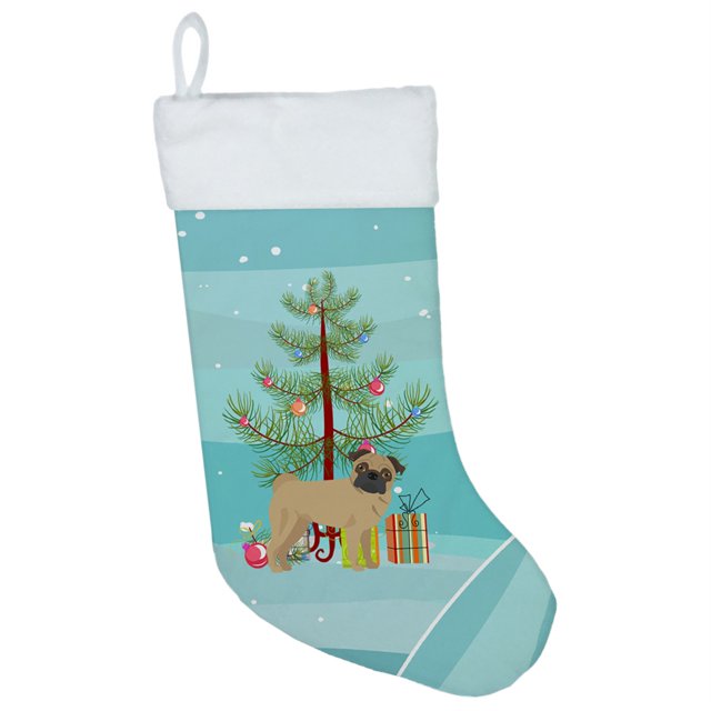 Medias navideñas Caroline's Treasures Pug Tree multicolor CK3481CS