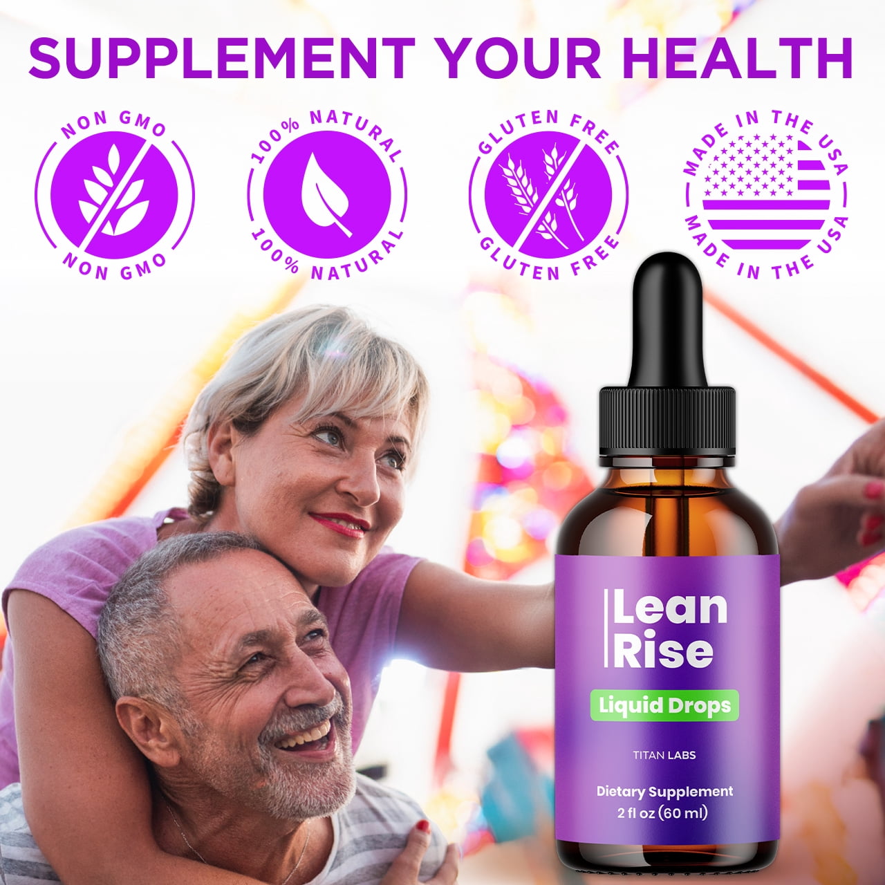Lean Rise Advanced Formula Drops to Support Active Lifestyle LeanRise 90 Servings