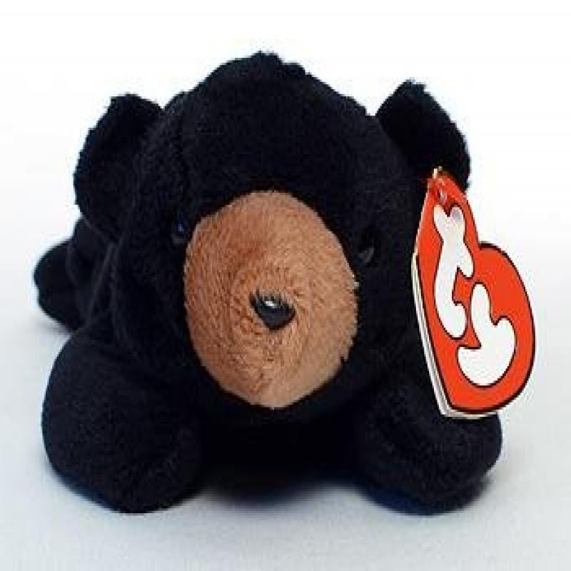 Ty Beanie Baby Blackie The Bear 9Inch Plush Toy