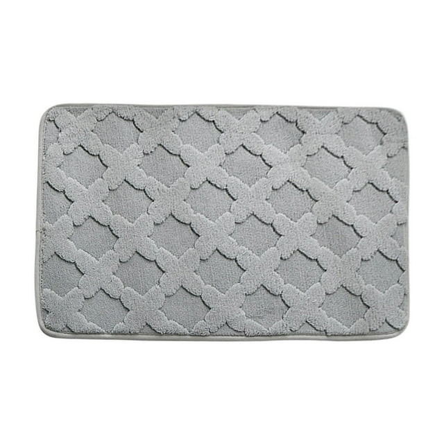 Dvruxg Thickened Absorbent Bathroom Mat – Non-Slip Soft Velvet Floor Rug for Toilet, Restroom & Bedroom, Easy-Care Polyester Door Mat with Anti-Slip Backing