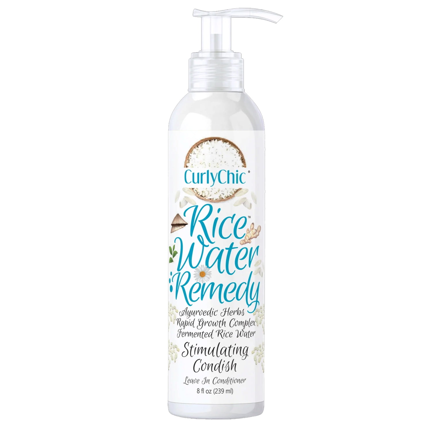 Curly Chic Rice Water Remedy Stimulating leave in Conditioner 8 oz