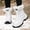 White, variant on Women Mid Calf Snow Boots Faux Fur Lined Lace Up Non Slip Lug Sole Outdoor Warm Winter Fashion Booties Black 7.5