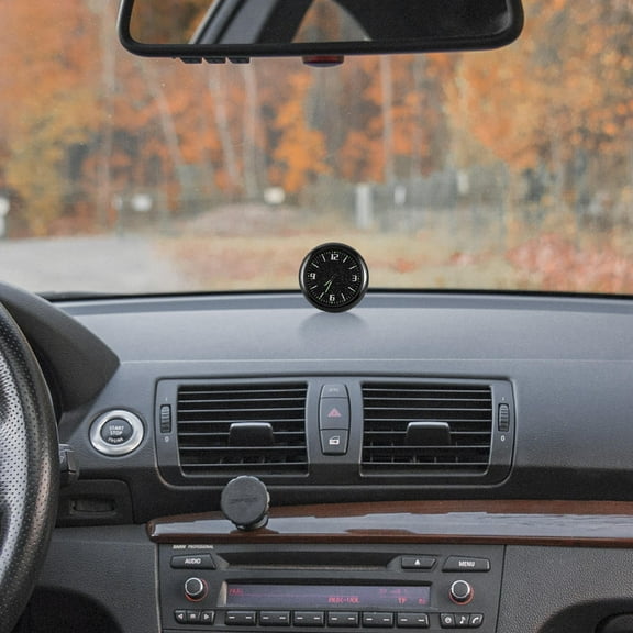 Raindrops Automotive Car Clock Decorative Lock Car Mini Clock Round Clock Glow In The Dark Clock