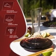 thumbnail image 4 of Le Chateau Wine Decanter - Hand Blown Lead Free Crystal Carafe (750ml) - Red Wine Aerator, 4 of 7