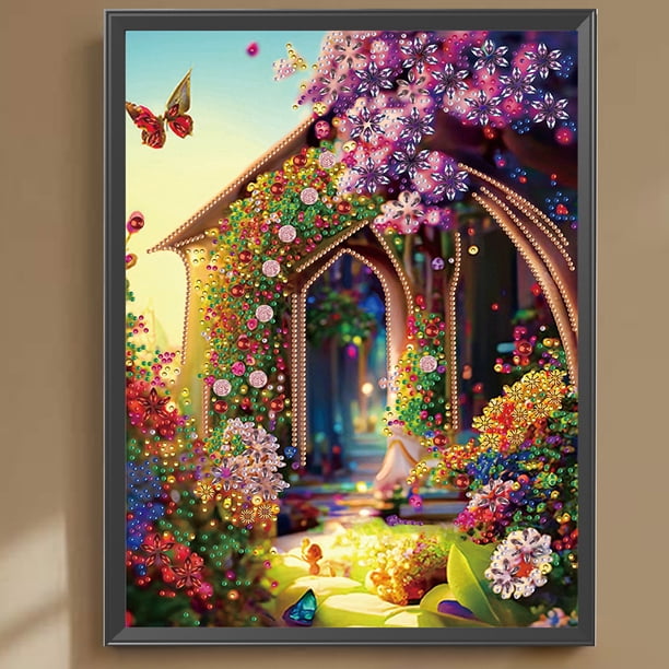 Kit de pintura de diamante con forma especial parcial de bricolaje 5D, decoración del hogar FLhrweasw Nuevo