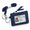 Blue, variant on Black Lanyard Wallet ID Card Holder with Keychain for Work School Teachers