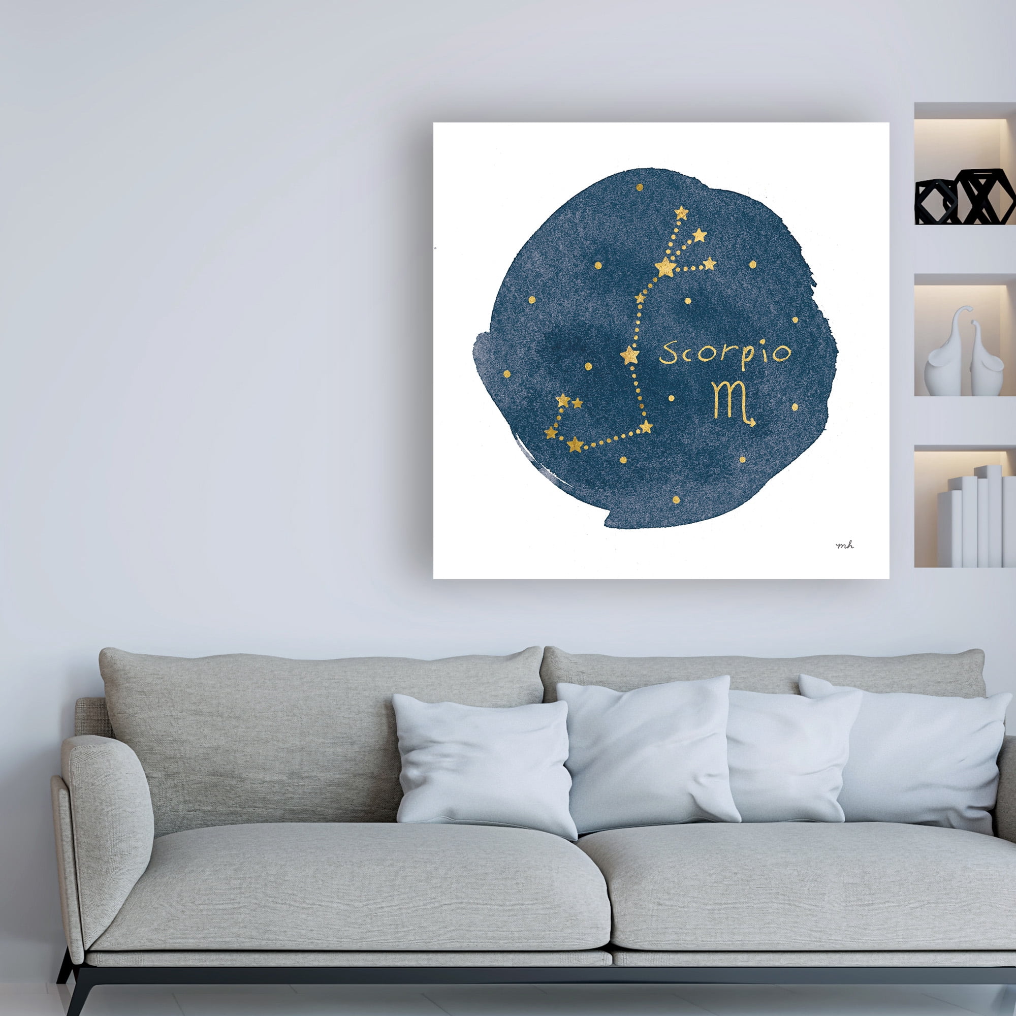 Trademark Fine Art 'Horoscope Scorpio' Canvas Art by Moira Hershey