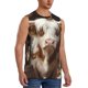 thumbnail image 2 of Balery Cow With Butterflies Camisetas sin mangas para hombre, absorbe la humedad y protege contra el mal olor.-3X-Large, 2 of 7
