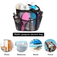 thumbnail image 4 of Toystoory Senderismo Viajar Playa Caminar Bolsas de almacenamiento de malla Bolsas de ducha colgantes Herramienta de maquillaje Cosmético Organizador Almacenamiento y organización del hogar Negro Toystoory HA065527-03B, 4 of 6