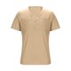 thumbnail image 2 of Eres Más Que una Camisa de Puntuación de Prueba Casual de Color Sólido con Cuello en V de los Hombres, Blusa de Manga Corta de Bolsillo de Botón para Uso Diario, 2 of 5