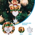 thumbnail image 4 of Adorno colgante de árbol de Navidad Papá Noel Navidad Arte Artesanía Juguete Decoración de ventana Decoración de fiesta, 3 piezas Kenally HA008994-02, 4 of 6