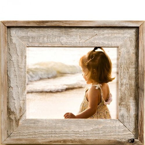 My Barnwood Frames - Lighthouse Series Reclaimed Barn Wood 5x7 Picture Frame (2 Inch Frame Width)