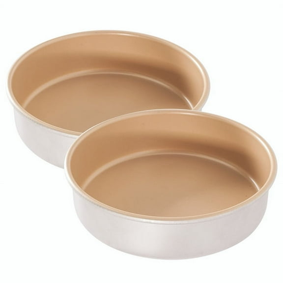Nordic Ware Nonstick Aluminum Round Cake Baking Pan Set, 9-Inch, 2-Pack