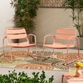 thumbnail image 2 of Calvert Outdoor Dining Chair, Set of 2, Matte Coral, 2 of 9