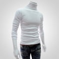 thumbnail image 3 of Bobasndm Long Sleeve Turtleneck Men Pullover Soft Solid Color Stretchy Knitted Shirt for Autumn Winter, 3 of 9