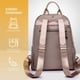 thumbnail image 5 of Asge Mochila para Mujer Peque?a, Casual. Universitaria, Para Guardar Celular, Maquillaje, Tablet 5" Objetos Peque?os, Material Impermeable Con Bolsillos Externos (Gris) Asge Los tirantes acolchados son muy suaves al tacto, 5 of 6
