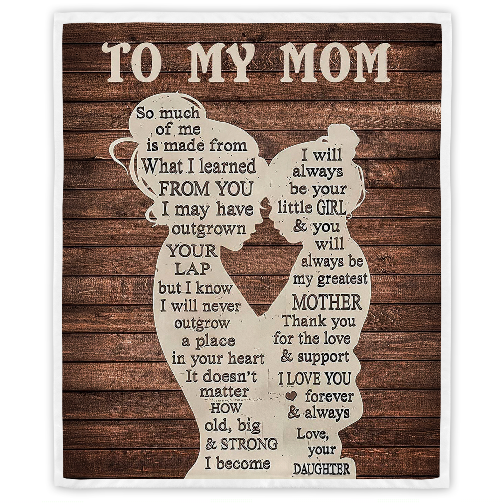 Soft Warm Mom Blanket - Birthday Gift Blanket for Mom Happy Mothers Day Throw Gift for Mother, Wife, Grandma from Daughter, 50"x60"