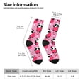 thumbnail image 2 of Logiee Panda Heart Valentine Pink Print Adult Socks for Men & Women,Calf Socks, Ankle Socks,Boots Socks,Breathable Casual Sock,Unisex Crew Socks, 2 of 6