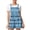 Sky Blue jumpsuits for women, variant on Wycnly Womens Jumpsuits Casual Loose Baggy Smocked Button Strap Mini Jumpsuits Overalls Trendy Striped Print Square Neck Sleeveless Short Summer Rompers Blue xl