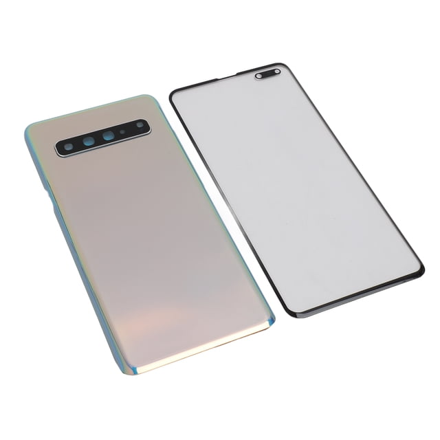 Pantalla de Vidrio de Lente Exterior, Reemplazo de Vidrio Posterior Impermable Con Kit de Herramientas de Resaración para S10 5G