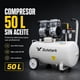 thumbnail image 2 of Compresor de Aire Electrico GUTSTARK 1HP Portatil 50 L 2 pistones 116 Psi 127v 750w, 2 of 9