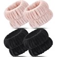 thumbnail image 1 of Darfukei Muñequeras para Lavado de Cara, 4 Piezas, Muñequeras de Spa para Lavado de Cara, Toallas absorbentes para Brazos, muñecas, para Mujeres, Hombres, Banda elástica retráctil de Terciopelo Coral, 1 of 3