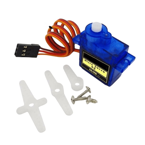 Servos Engranajes Digitales Servo de engranaje digital para Futaba JR Car RC modelo helicóptero barco (SG90 180)