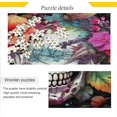 thumbnail image 2 of FREEAMG Skull with Flower Puzzle 500 Pieces - Wooden Jigsaw Puzzles for Family Games - Suitable for Teenagers and Adults, 2 of 7