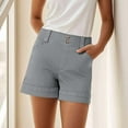 thumbnail image 3 of Women Stretch Twill Shorts Polyester for Summer and Various Activities, 3 of 7